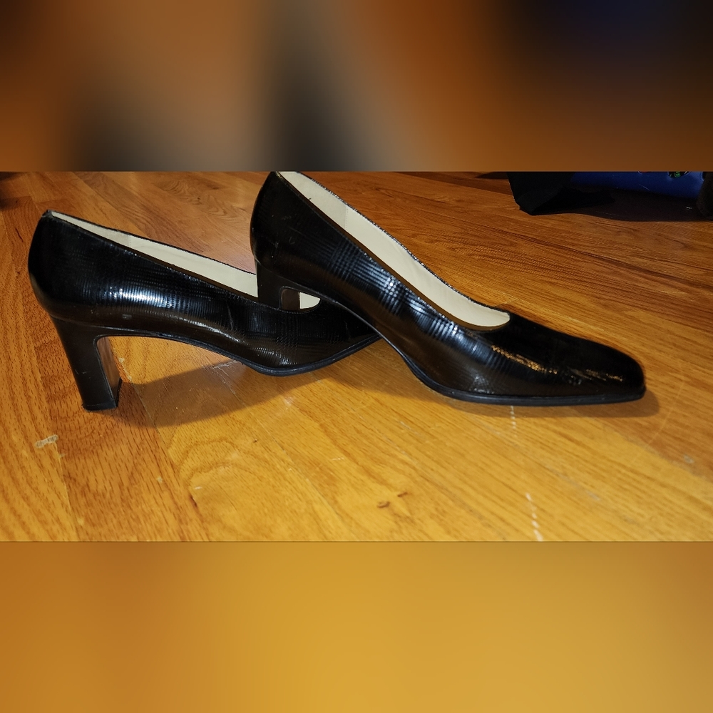 Black Italian leather shoes